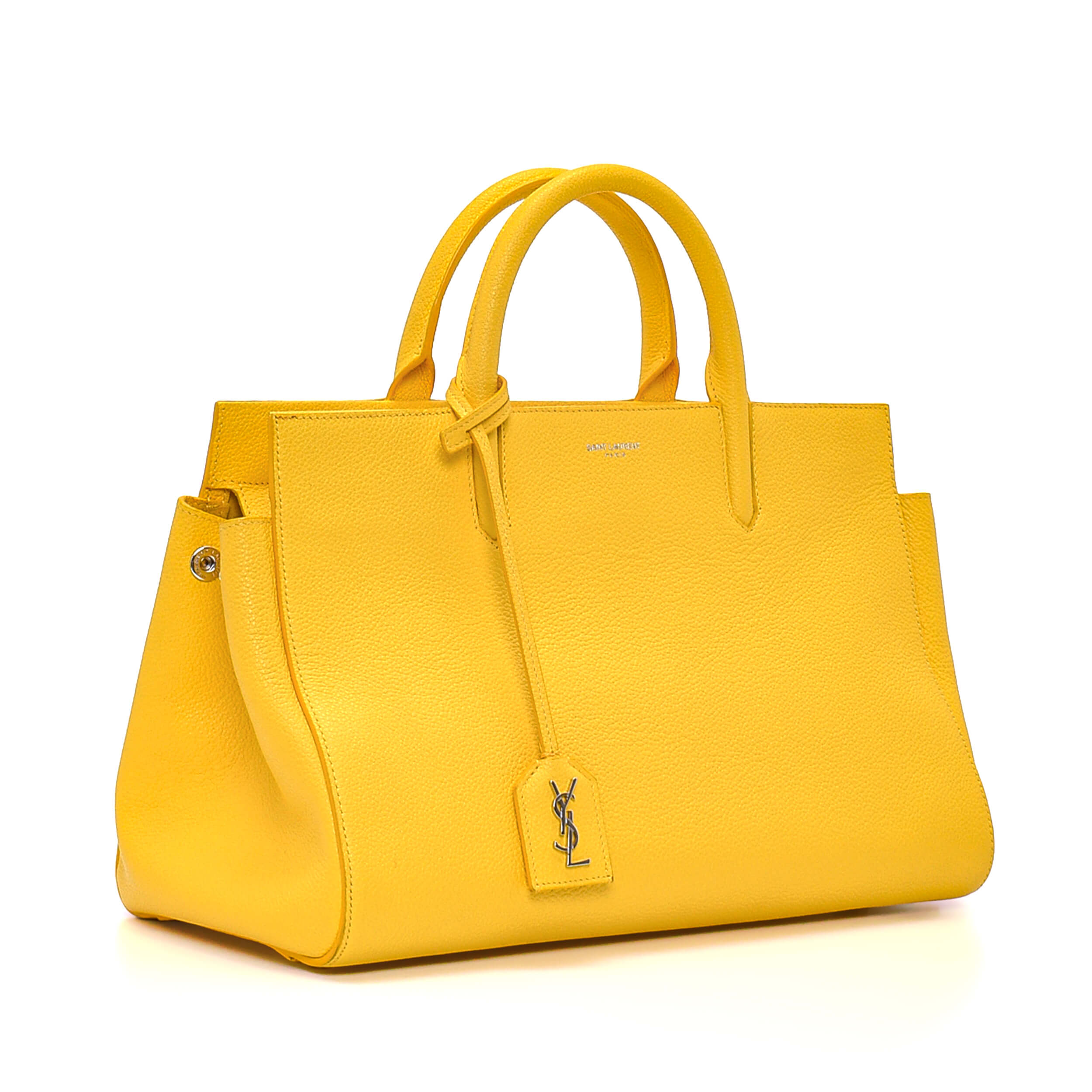 Yves Saint Laurent - Yellow Leather Leather Top Handle Bag